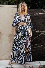 Stella Maxi Dress | Ivory Multi Print