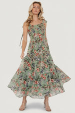 Anita Maxi Dress | Green Multi Floral
