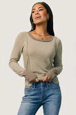 Ashford Striped Top | Olive