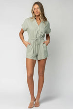 Winnie Romper | Light Sage