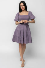 Daze Smocked Dress | Dusty Lavender