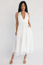 Jeanie Midi Dress | Off White