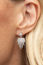 Ivera Fringe Drop Earrings | Silver