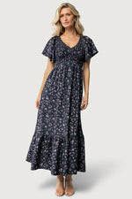 Jerah Smocked Dress | Midnight Floral