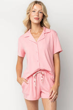 Blaire Short Pajama Set | Pink