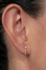 Halo Huggie Hoop Earrings | Gold