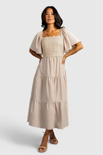 Fauna Lace Top Dress | Natural