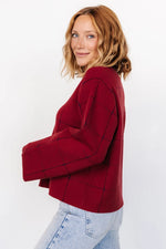 Remington Sweater | Red + Navy