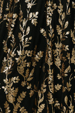 Fabric Swatch - Destiny Sequin | Black + Gold
