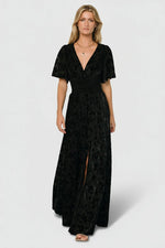 Veronica Velvet Maxi Dress | Black