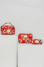 Kelani Quilted Cosmetic Bag Set | Sunset Floral