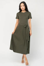 Jessamine Midi Dress | Dark Olive
