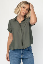 Miriam Top | Dark Sage