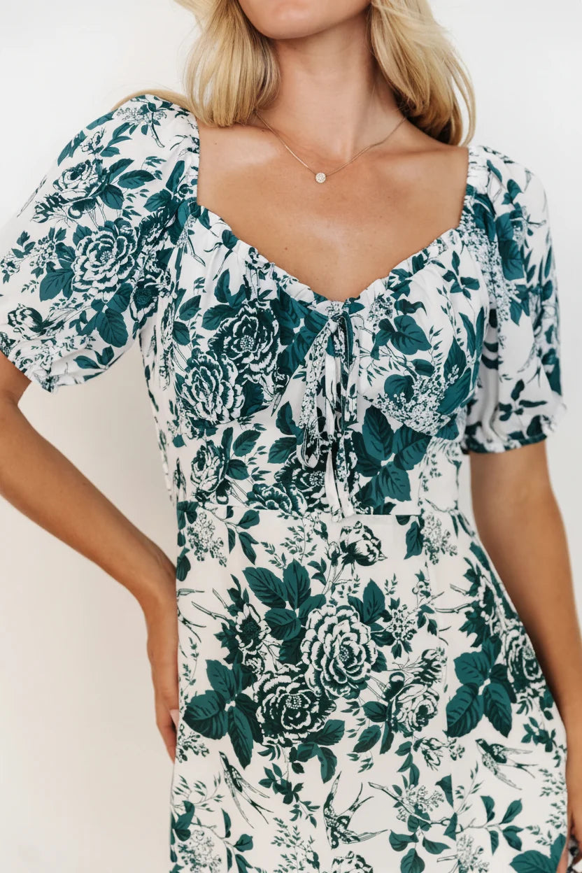 Cadence Midi Dress | Jade Floral