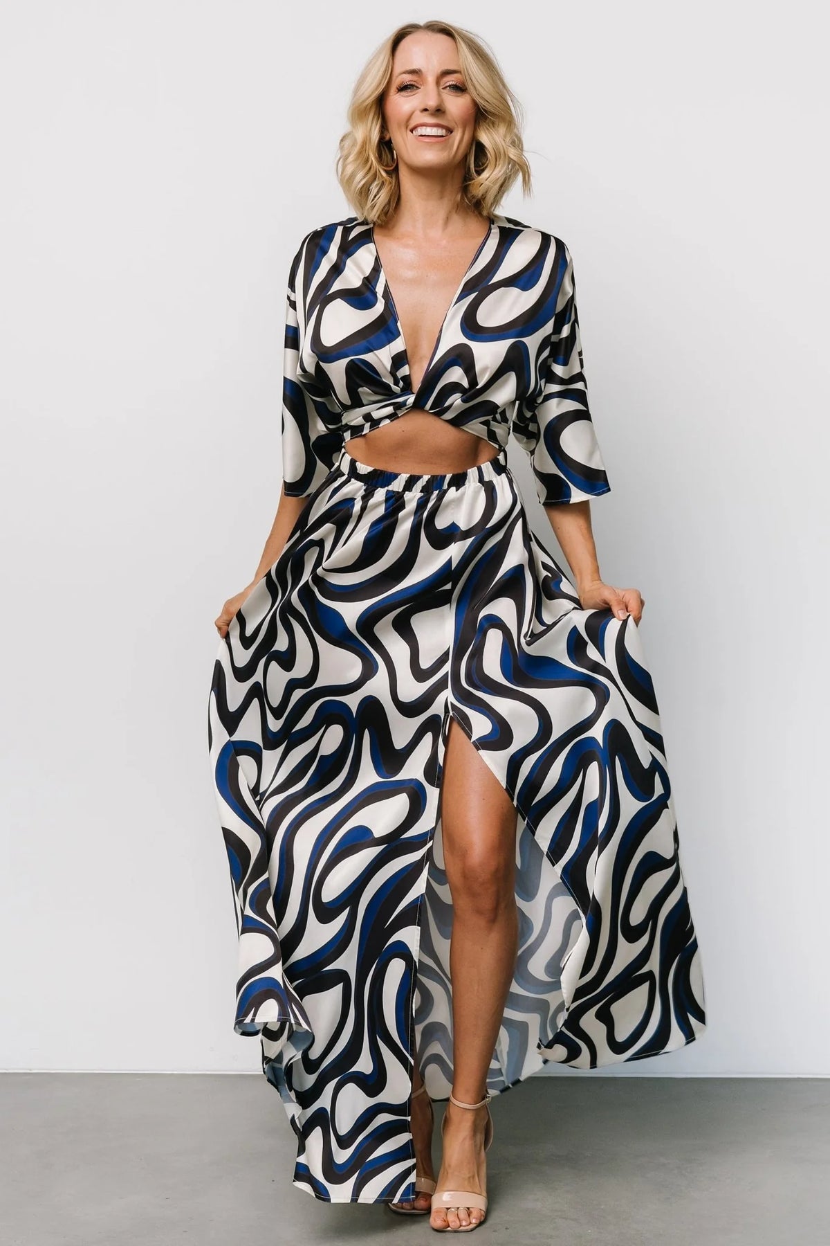 Stella Maxi Dress | Ivory Multi Print