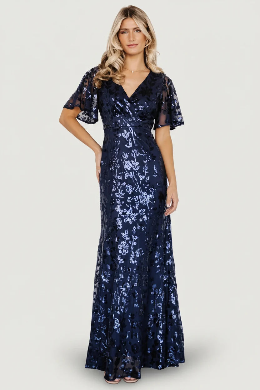 Esme Sequin Dress | Navy