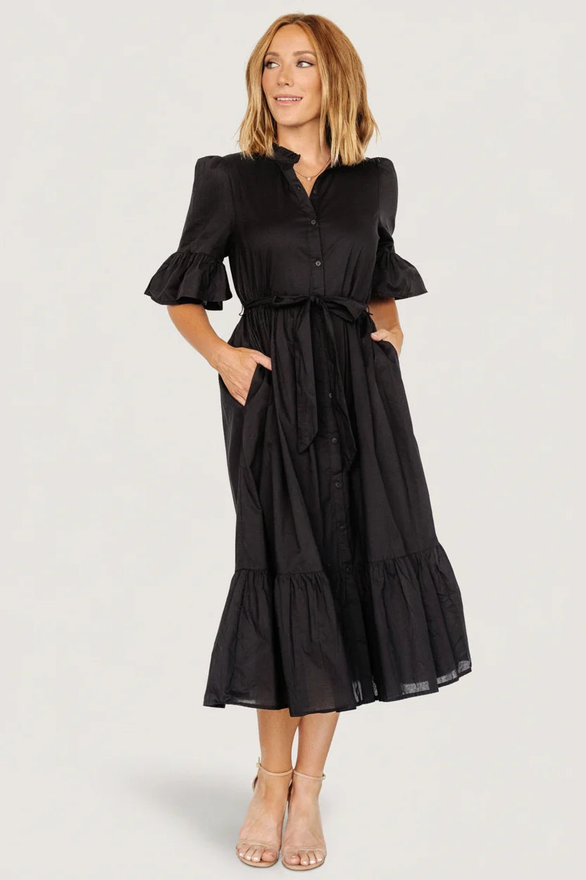 Mirielle Midi Dress | Black