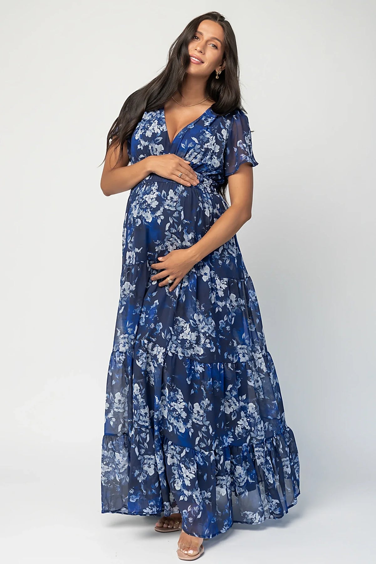 Anthea Maxi Dress | Blue Floral