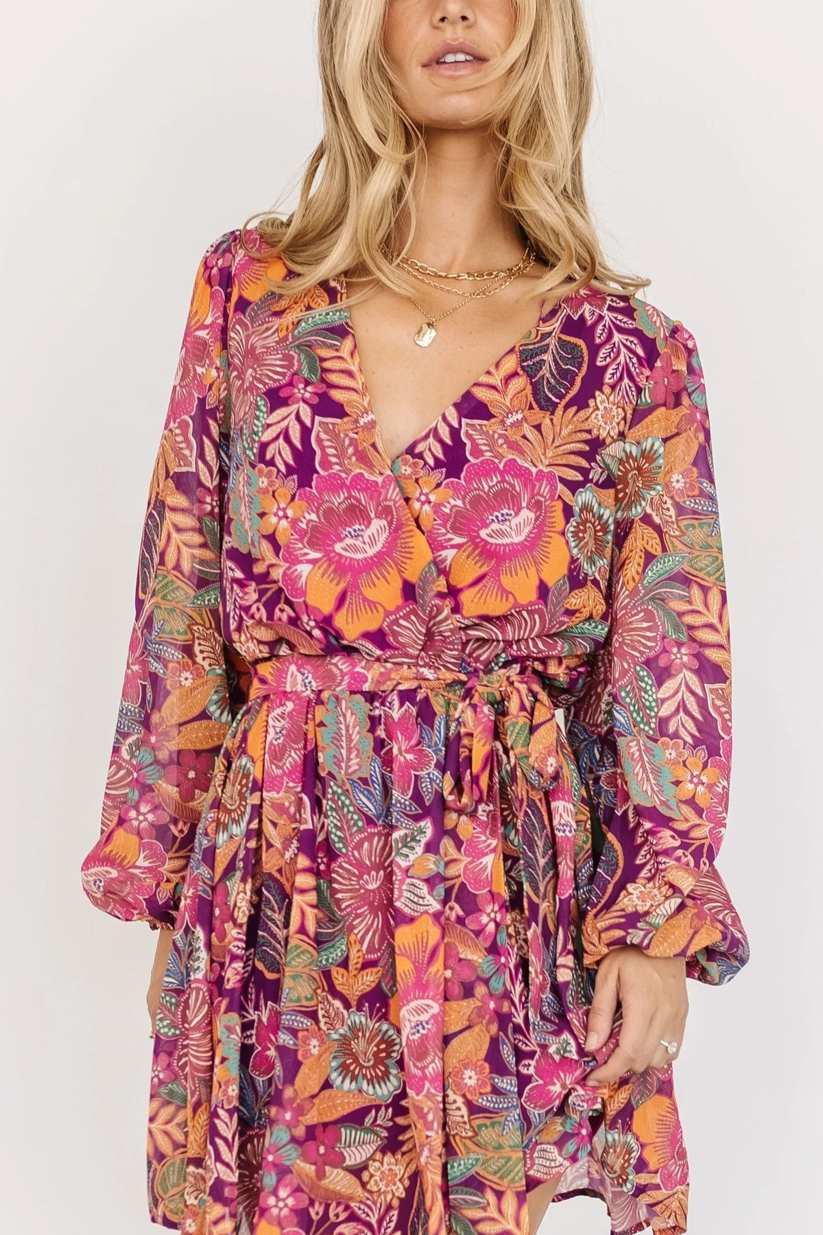 Newark Mini Dress | Purple Multi