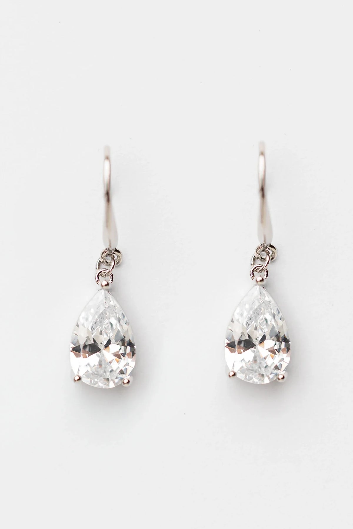 Aira Teardrop Earrings | Silver