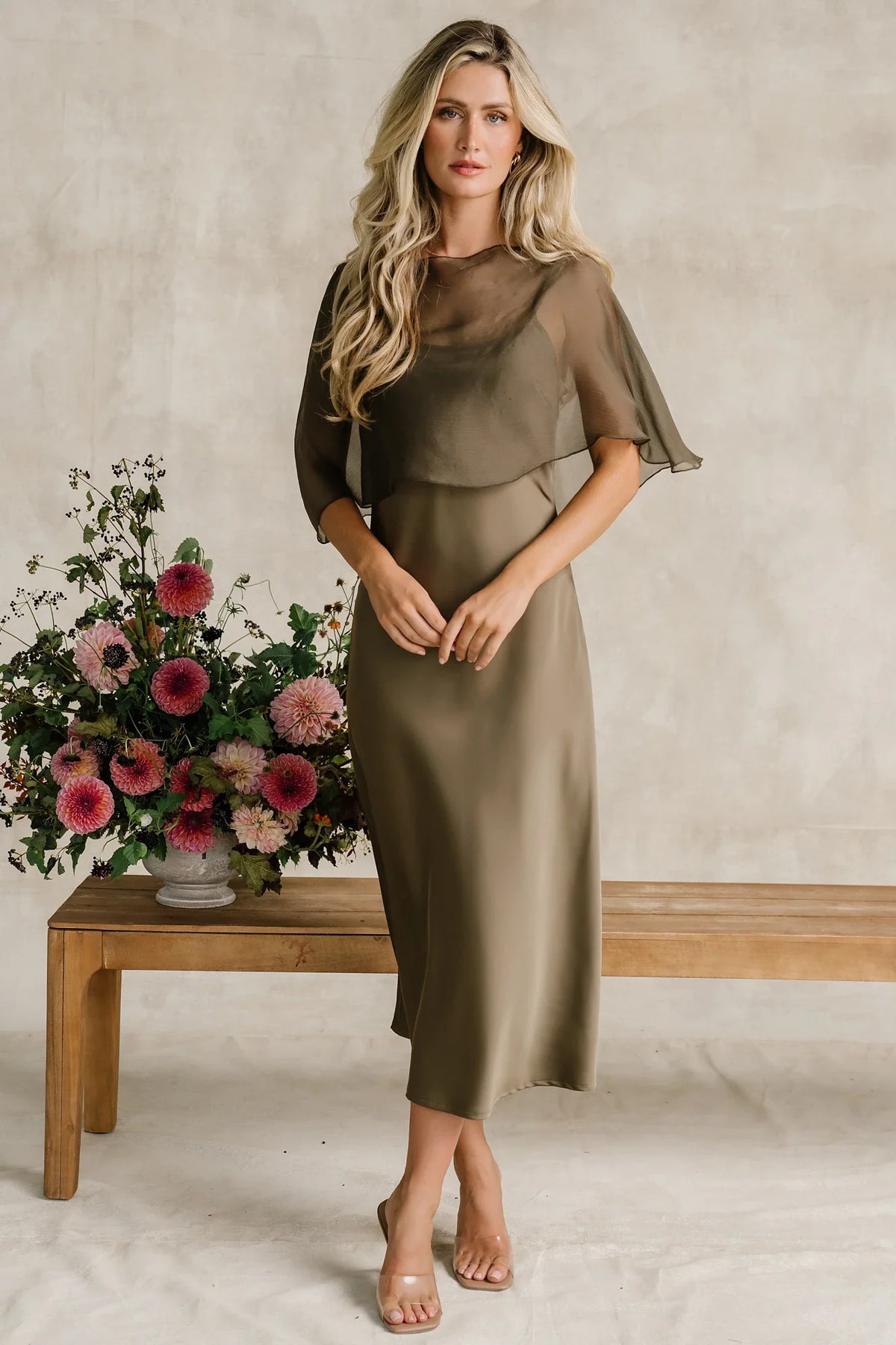 Zella Midi Dress | Olive