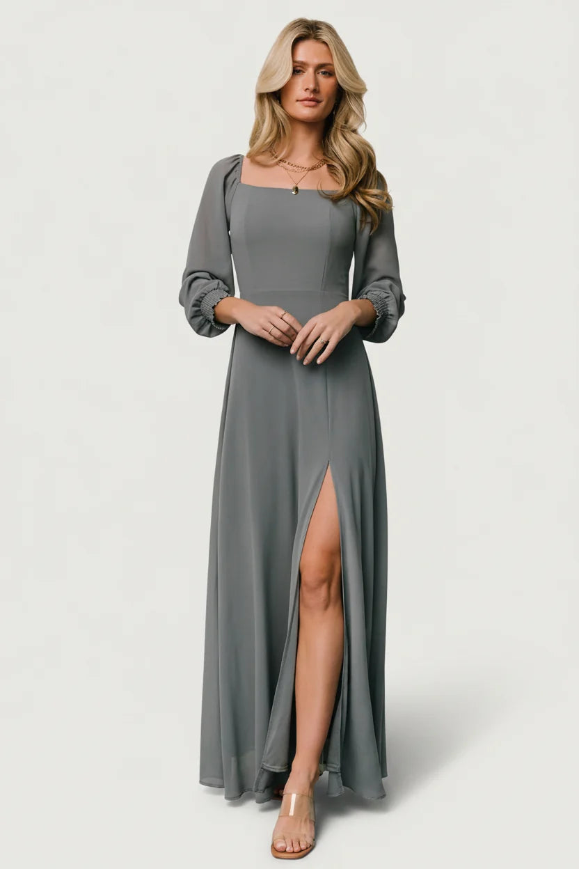 Giselle Maxi Dress | Dusty Blue