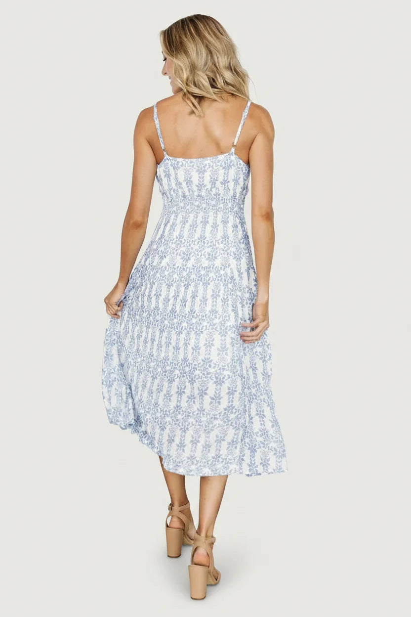 Thebes Tank Midi Dress | Blue Print
