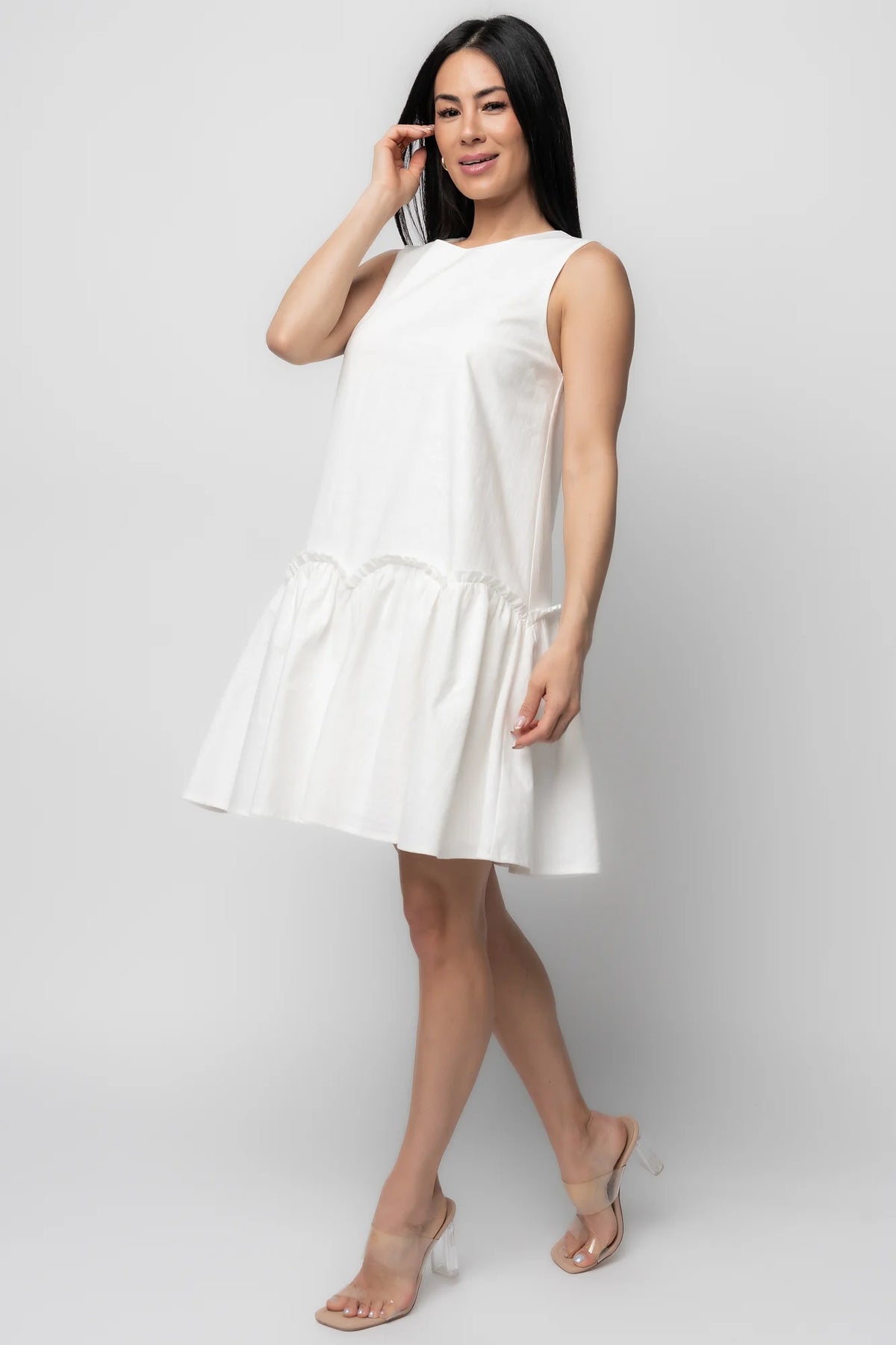 Paulina Short Dress | Off White