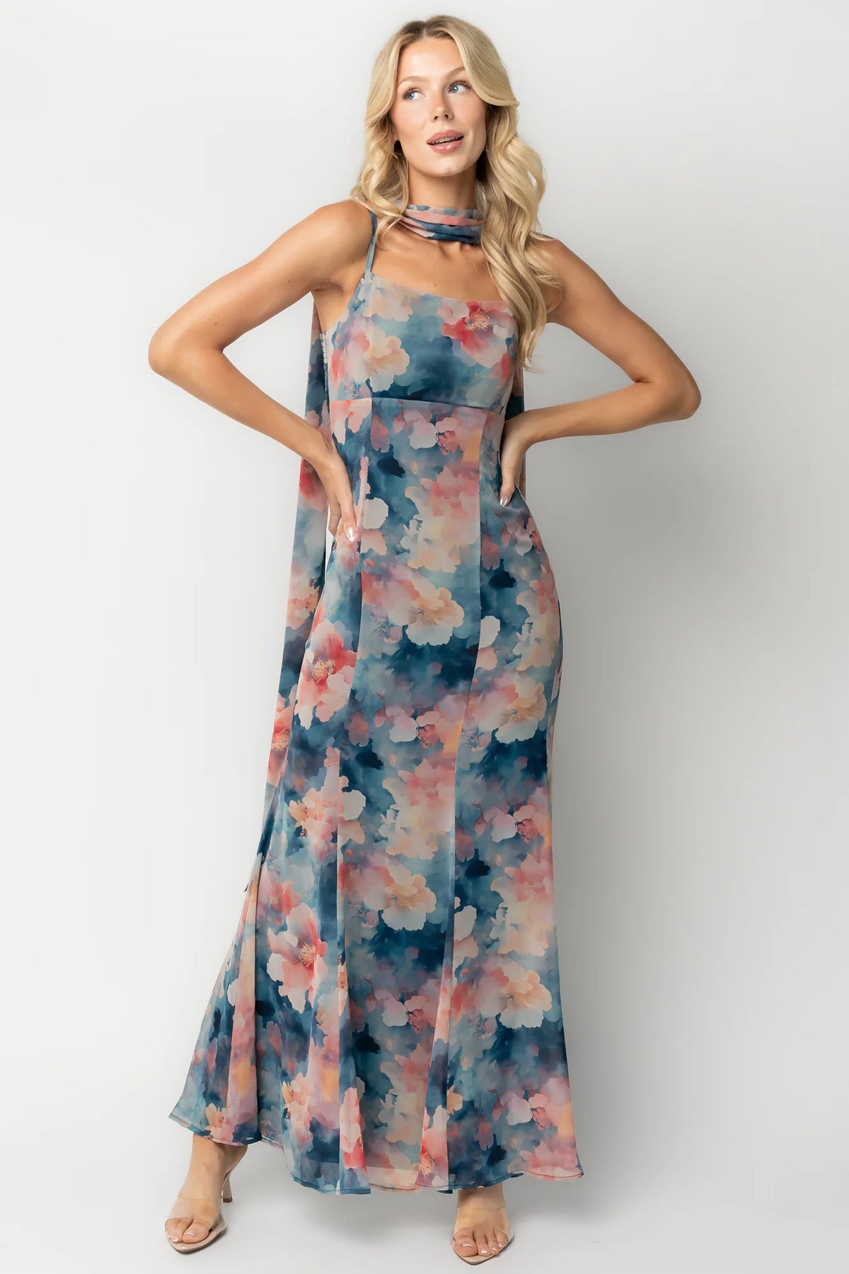 Province Maxi Dress | Blue Multi