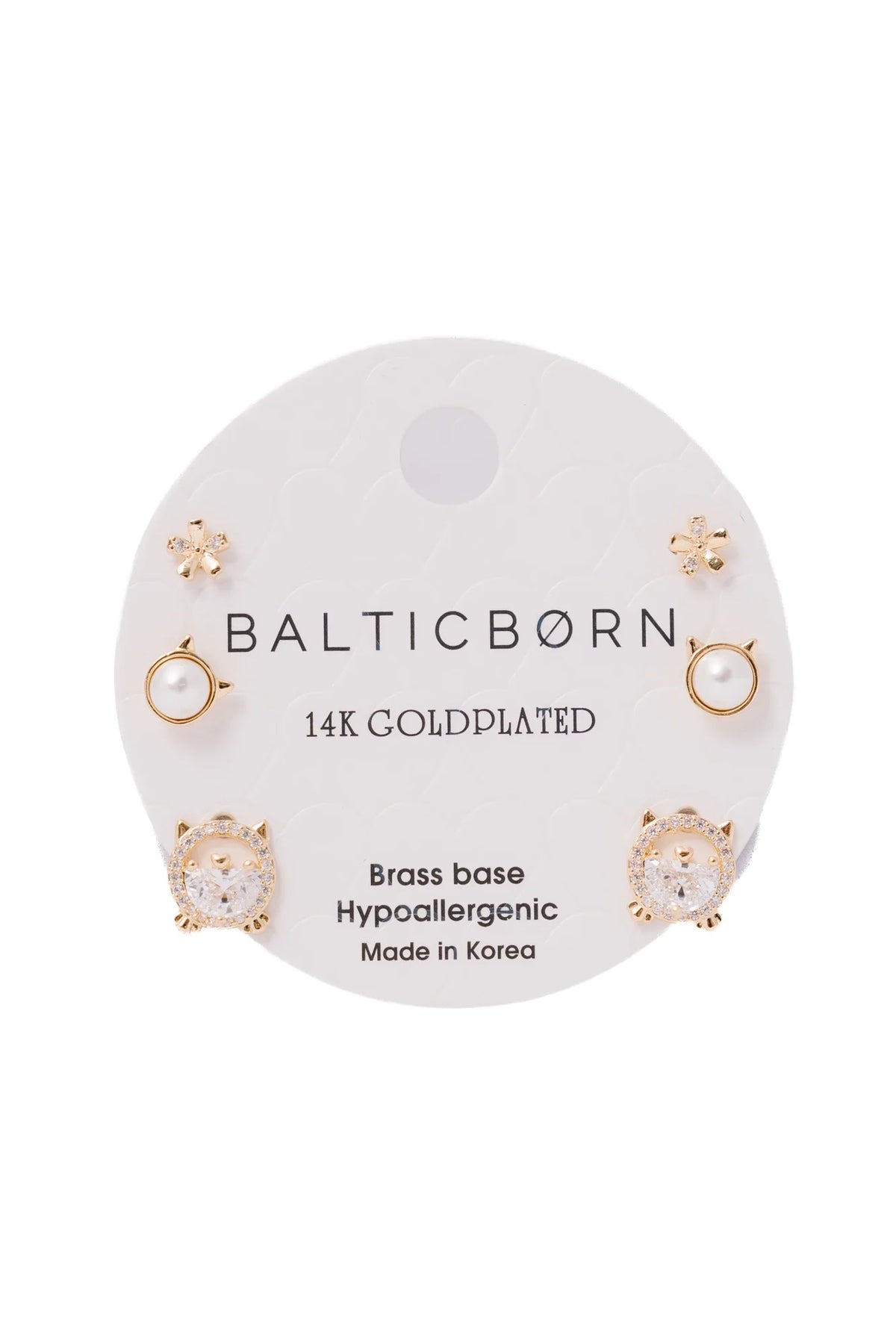 Cherish Stud Earring Set | Gold