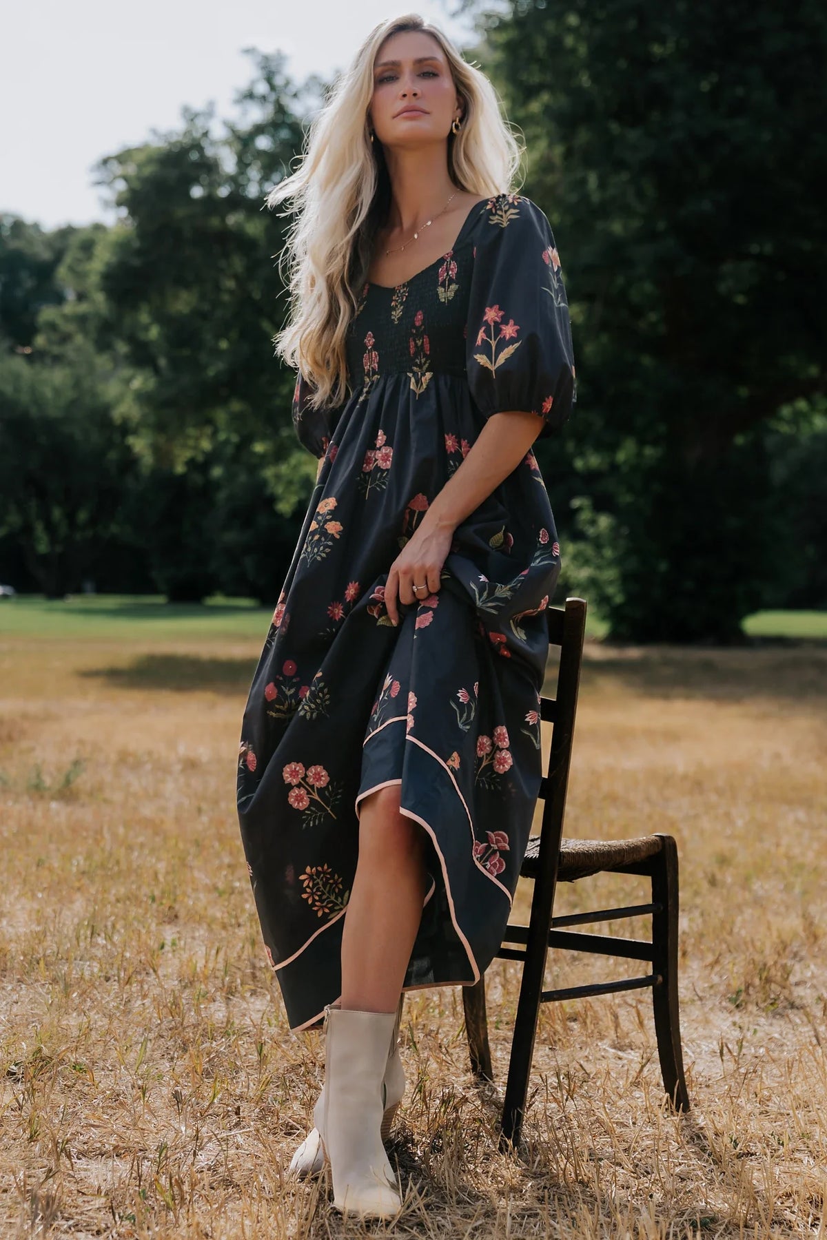 Fern Maxi Dress | Navy Floral
