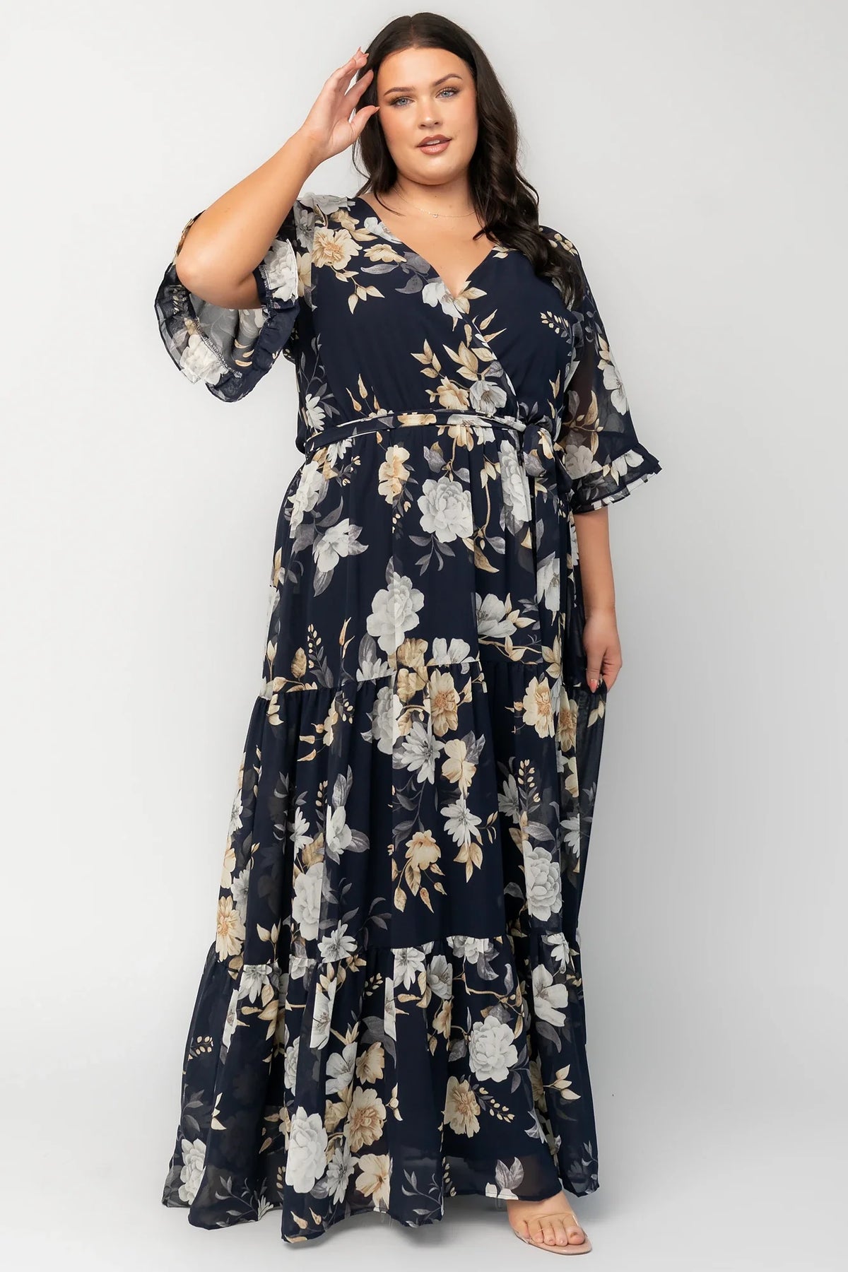 Luna Maxi Dress | Navy Floral
