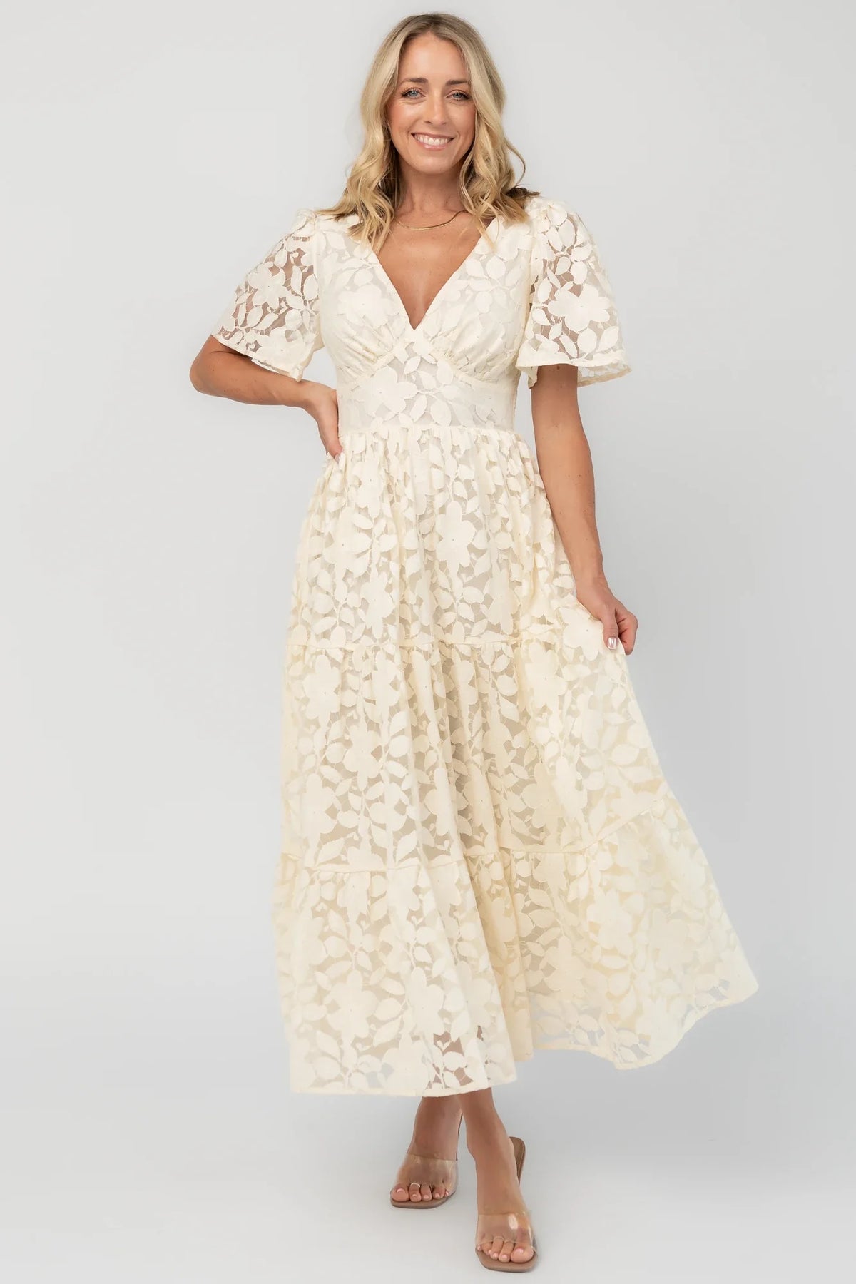Samara Midi Dress | Cream